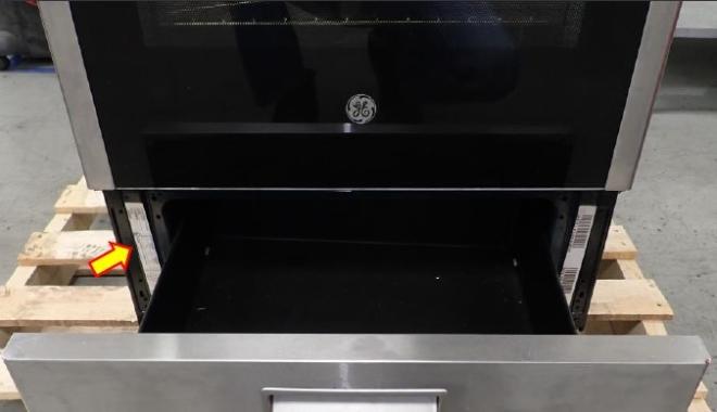 24-inch GE range serial location