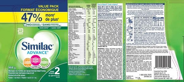 Abbott Similac Advance Step 2 – 964 grams