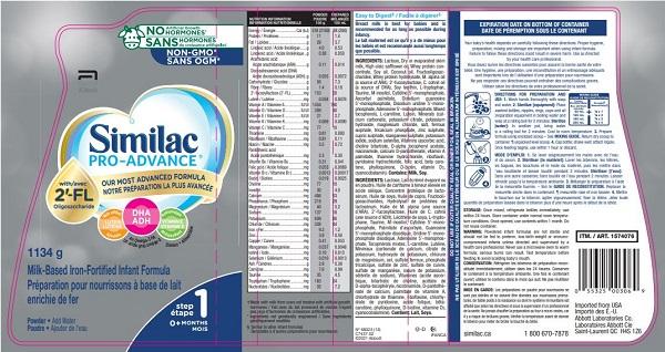 Abbott Similac Pro-Advance Step 1 – 1134 grams