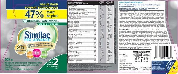 Abbott Similac Pro-Advance Step 2 – 859 grams
