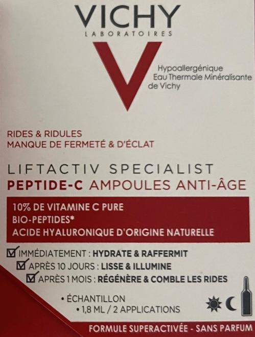 LiftActiv Peptide-C – Sample Packaging