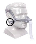 Wisp and Wisp Youth Nasal Mask (magnets are circled in black)
