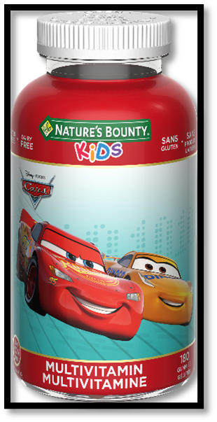 Nature’s Bounty Kids Disney/Pixar Cars
