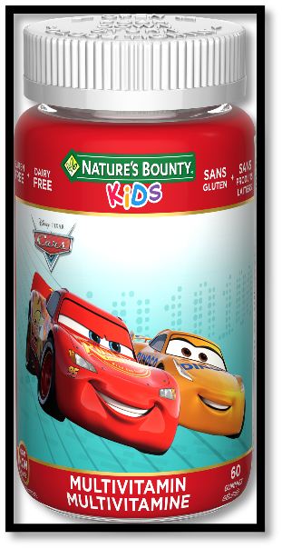 Nature’s Bounty Kids Disney/Pixar Cars