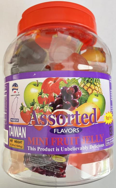 Sunwave - Assorted Flavors Mini Fruit Jelly - 1500 g - Front