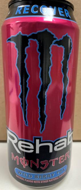 Monster - Rehab Wild Berry Tea - Front