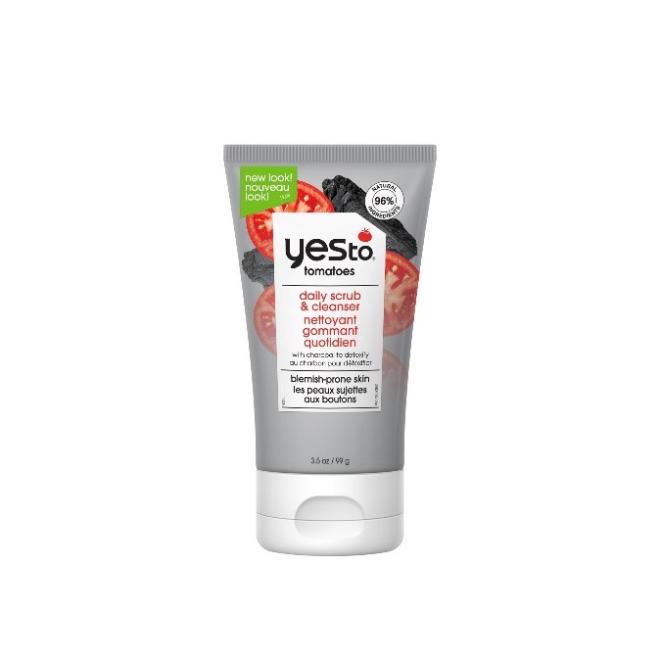 Yes to tomatoes – daily scrub & cleanser with charcoal
