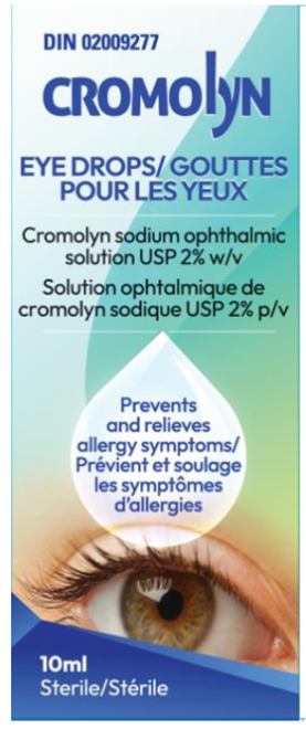 Cromolyn Eye Drops 10 mL (DIN 02009277)