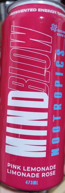 Mindblow - Energy Drink - Pink Lemonade - 473 mL - Front