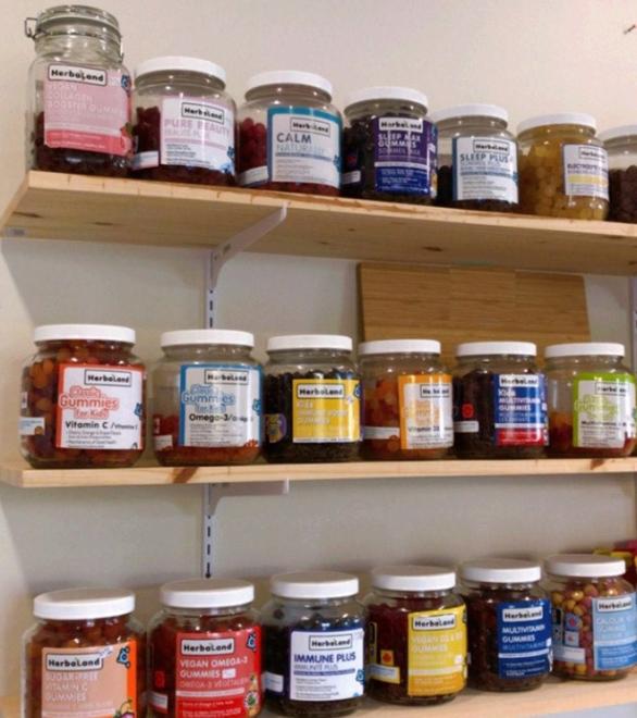 Herbaland shelves