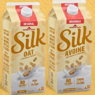 Silk - Oat Beverage Original - 1.75 L - Front, Back