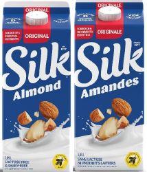 Silk - Almond Beverage Original - 1.89 L - Front, Back