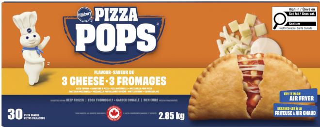 Pillsbury - Pizza Pops 3 Cheese - 30 count - Front