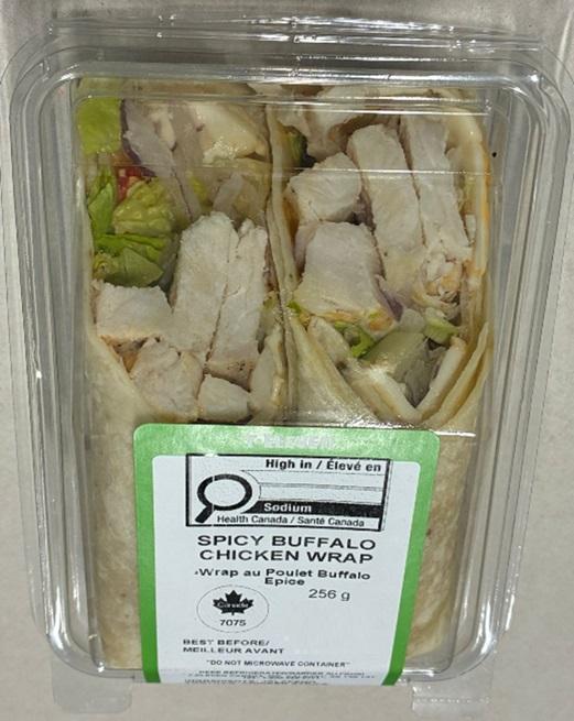 7-Eleven - Spicy Buffalo Chicken Wrap - 256 g - Product (green border)