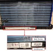 Image 2: Amana Model and Serial Number Location