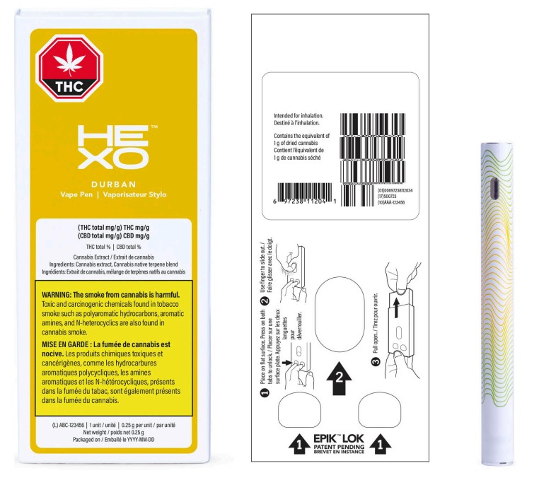 HEXO Durban All-in-One Disposable Vape Pen
