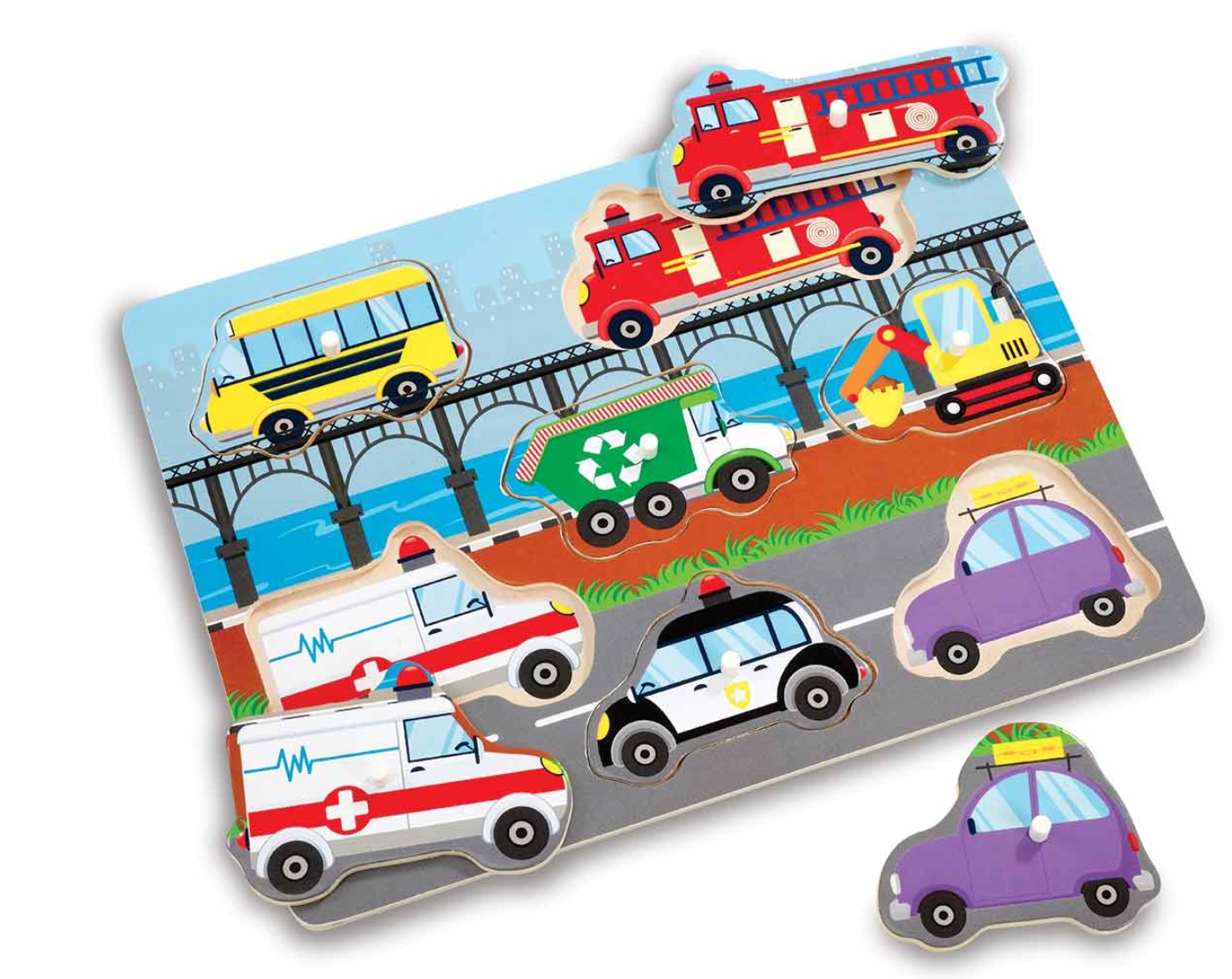 Woodlets Lifting Puzzles – Vehicles (SKN 126017) (UPC 5056289404775)