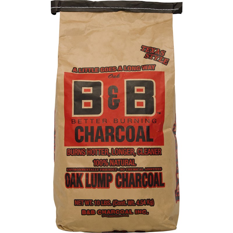 B&B Charcoal Oak Hardwood Lump Charcoal (10 lbs)