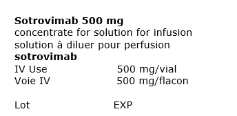 Appendix A - European French/English Vial Label text